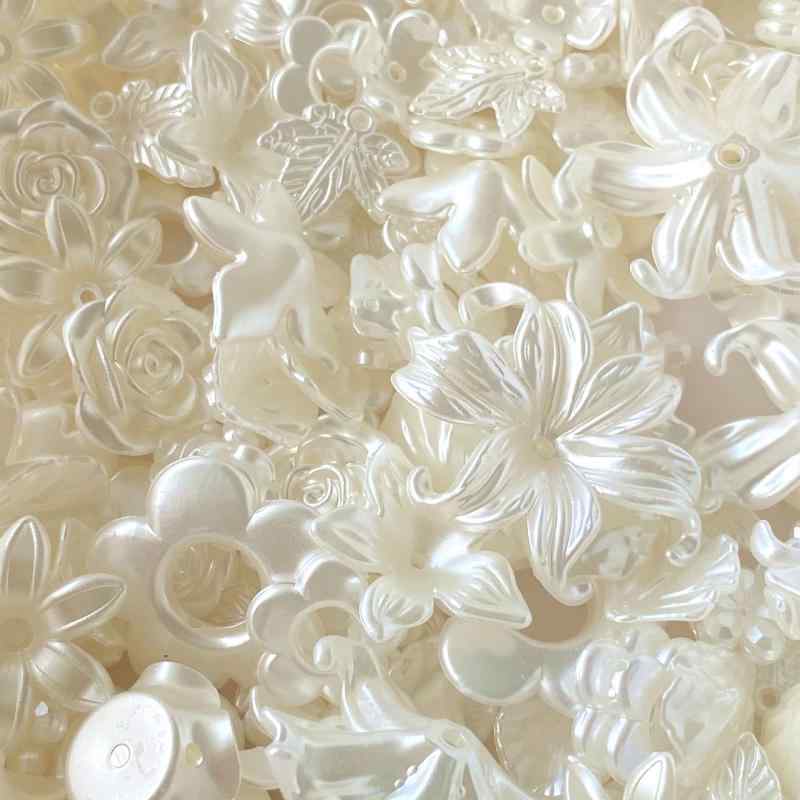 DIYパーツ 亜克力 花びら 花托 スマホケース 古風 ヘアアクセサリー デコレーションパーツ