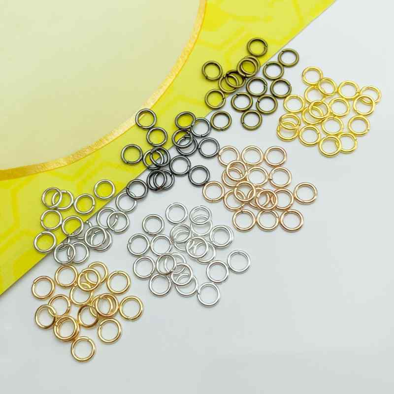 アクセサリーパーツ 電気メッキ加工 丸カン 平口リング オープンリング 接続金具 KC金
