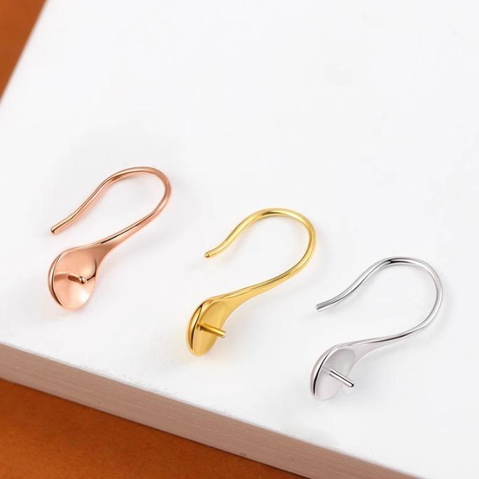 ピアス レディース S925 シルバー ジルコニア パール イヤリング DIY アクセサリー 手作り 素材 白金色 黄金色 バラ金色 高見え 個性派