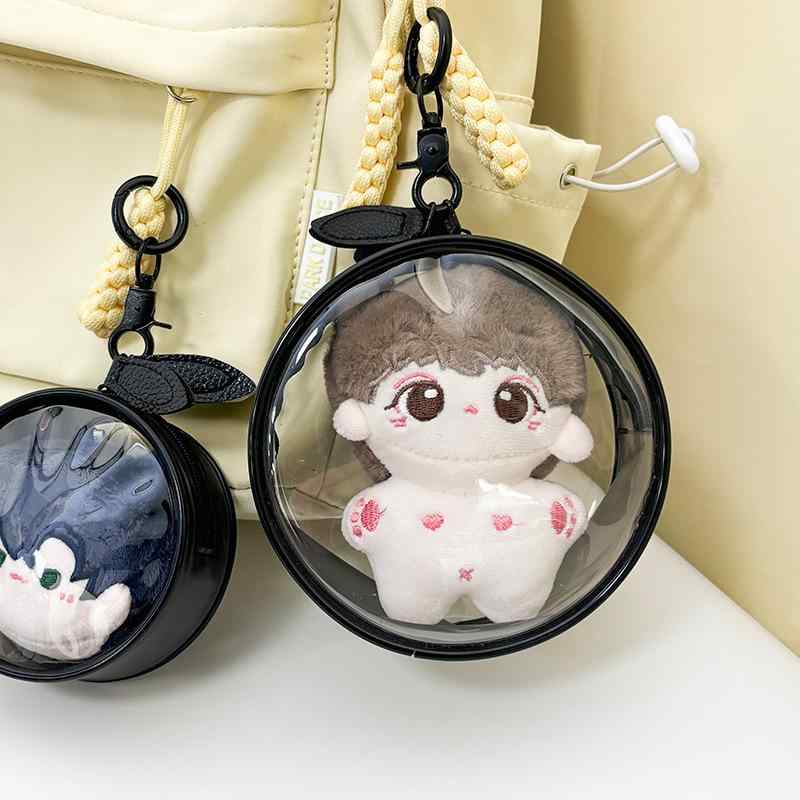 収納袋 レディース 旅行用 透明 ぬいぐるみ ドール フィギュア 小物入れ 防塵 携帯用 大容量 かわいい