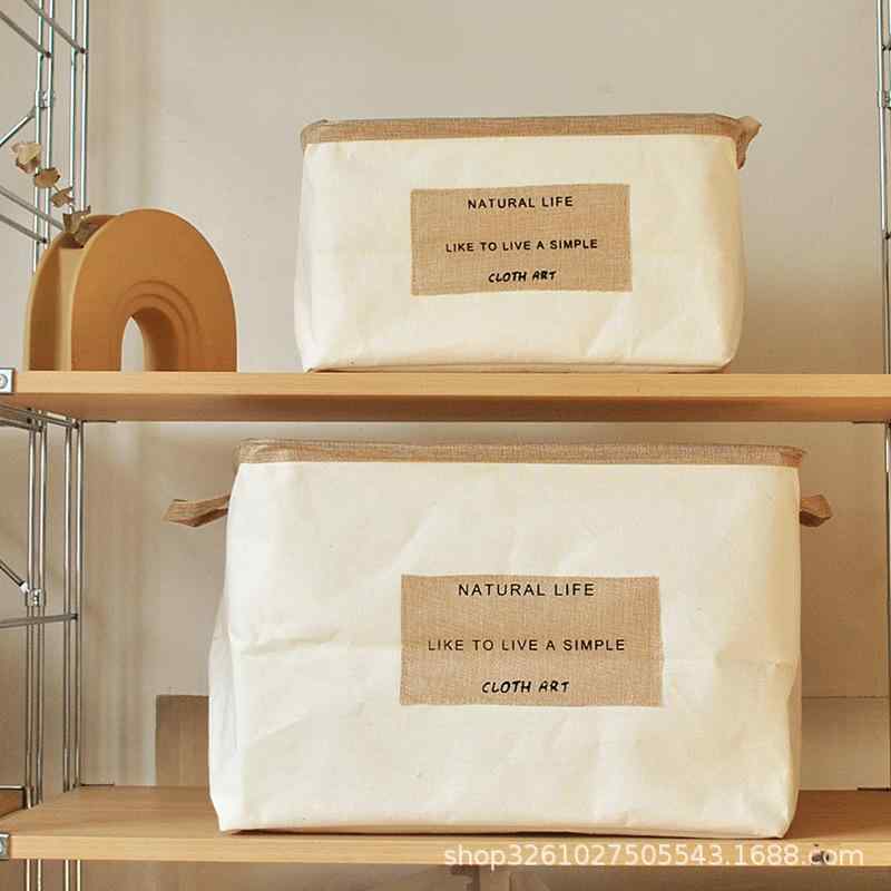 収納ケース 折りたたみ 大容量 コットンリネン 布製 卓上 小物 衣類 おもちゃ 整理ボックス 9L 21L 48L
