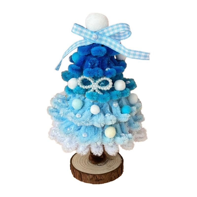 クリスマスツリー DIY キット 卓上 飾り 手作り 材料 花輪 金縁 チョコレート 彩虹 夢幻 モール かわいい インスタ映え ギフト