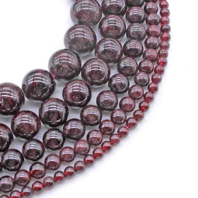 石榴石 丸玉 DIY 手作り ブレスレット イヤリング ネックレス パーツ 素材