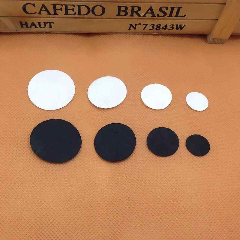 手芸用フェルト 無地丸型 DIY手芸素材 アクセサリーパーツ 副資材 無地フェルト 円形 黒 白 15mm 20mm 25mm 30mm 40mm 50mm