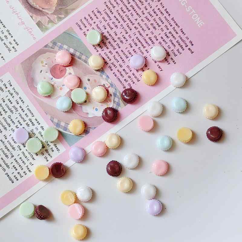 DIY パーツ 超ミニ マカロン チョコレート クッキー デコパーツ スマホケース 手作り ヘアピン アクセサリー かわいい ドロップオイル カラフル
