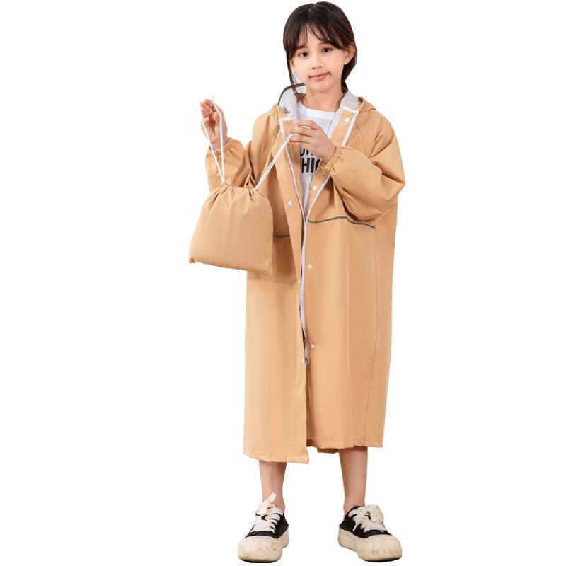 子供用レインコート 薄手 軽量 防水 撥水 キッズ ベビー カッパ 雨具 幼稚園 保育園 小学生 ロング丈 ..