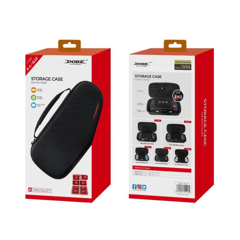 ゲーム機用ケース Switch OLED 収納ケース ハンドル対応 EVA素材 耐衝撃性 キャリングケース ゲームカード収納可能 持ち運び便利