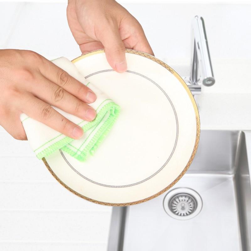 キッチンクロス 厚手タイプ 食器拭き 雑巾 ふきん 吸水性 綿100% 2枚組