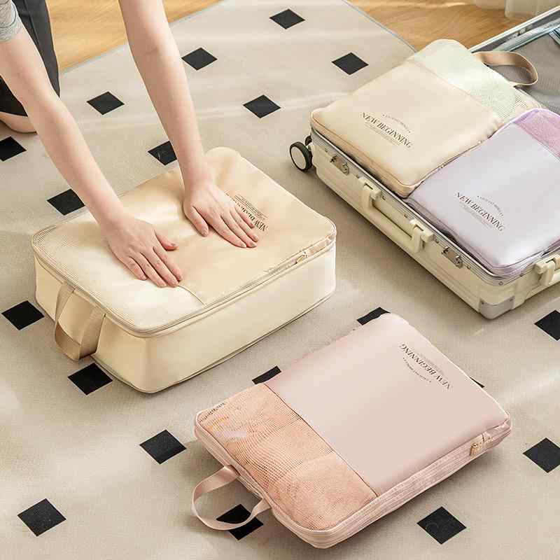 旅行用収納ポーチ 衣類 圧縮袋 トラベルポーチ アレンジケース インナーバッグ 下着収納 多用途 整理用..