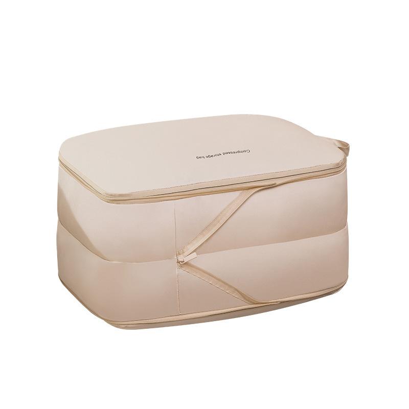 旅行用収納ポーチ 衣類 圧縮バッグ トラベルポーチ 下着 衣類 整理 収納袋 ベージュ グレー