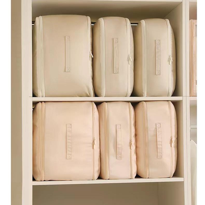 布団収納袋 寝具収納ケース ポリエステル製 キューブ型 大容量 羽毛布団 羊毛布団 収納 整理
