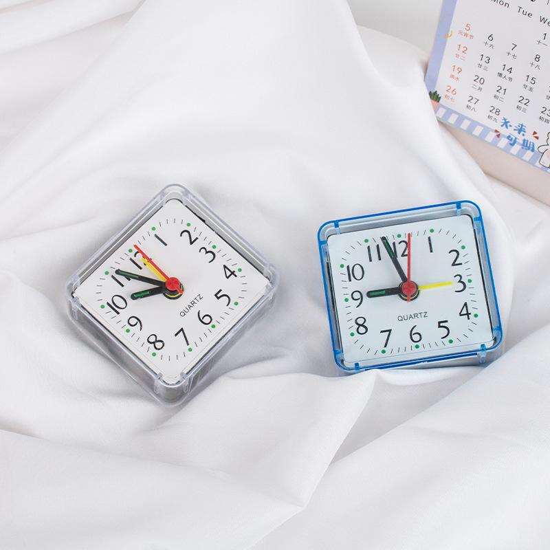 置き時計 かわいい ミニ アナログ デジタル表示 目覚まし時計 卓上 小型 静音 子供部屋 寝室 アラーム(3)