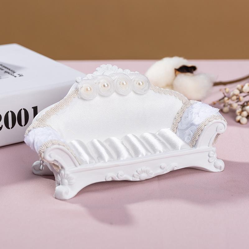 樹脂製 ソファ型アクセサリースタンド ジュエリースタンド 指輪 ピアス イヤリング 収納 ヨーロピアン..