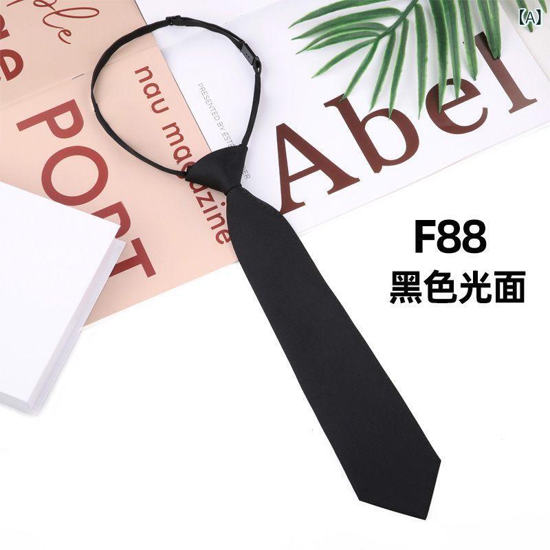 ネクタイ レディース スクール 制服 学院風 黒 紺 ワインレッド コーヒー 灰色 水色 緑 小物