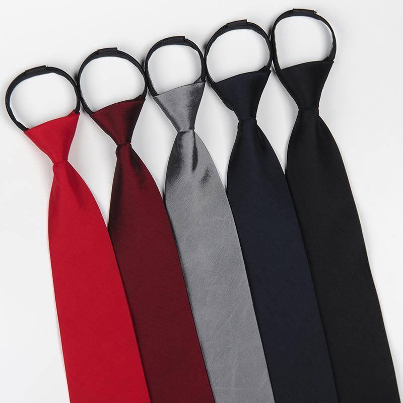 ネクタイ 男性用 ビジネス フォーマル ウール 無地 幅広 ブラック 赤 ワインレッド ブラウン 紺 イージ..