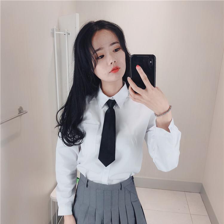 ネクタイ レディース スクール 制服 学生 かわいい 原宿 英国風 ブラック 土酷 小さめサイズ ワンポイ..