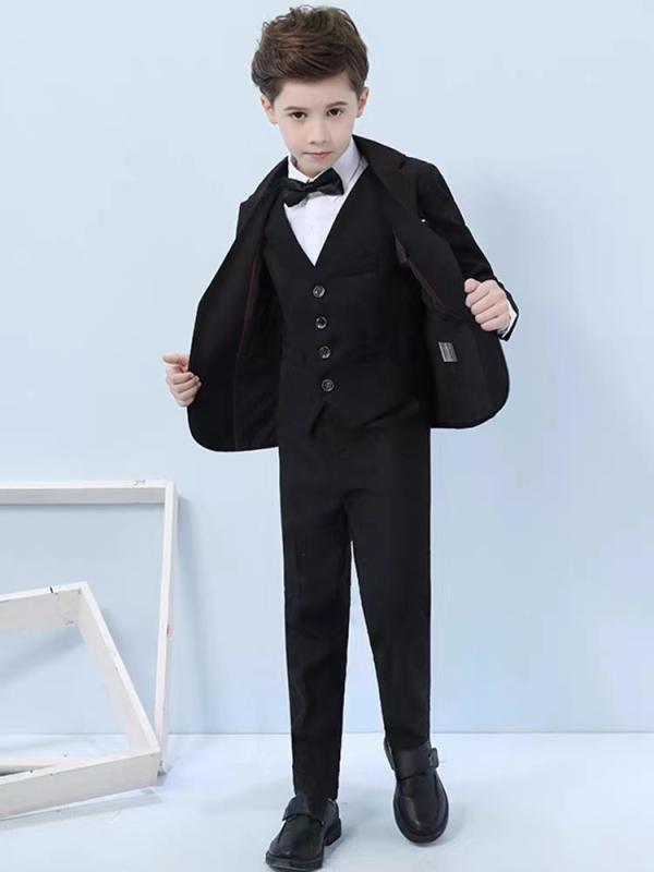 子供用スーツ フォーマルウェア 男の子用 タキシード セットアップ ピアノ 発表会 演奏会 衣装 ジャケ..