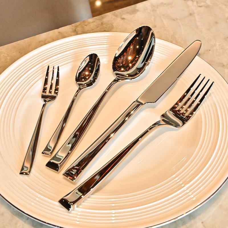 カトラリーセット 大人用 304ステンレス 鋼 ナイフ フォーク スプーン ディナーセット 高品質 レストラ..