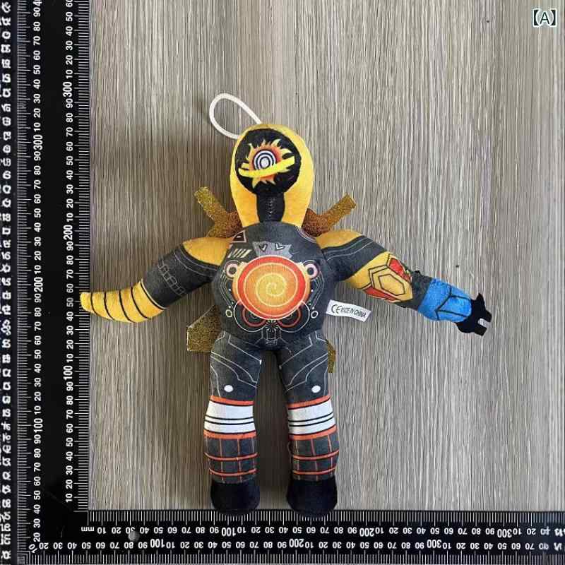 ぬいぐるみ 人形 スキビディトイレ モニターマン スピーカーマン PP綿 短毛 23cm 金双刀時計男 87g 赤..