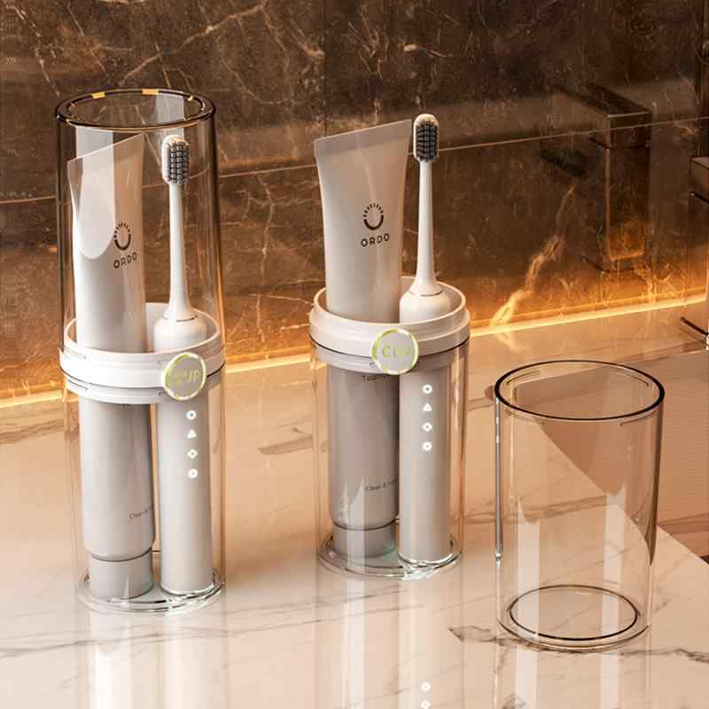 タンブラー 旅行 歯ブラシケース カップル 携帯用 歯磨き コップ 食品グレードPET 大容量 2個セット