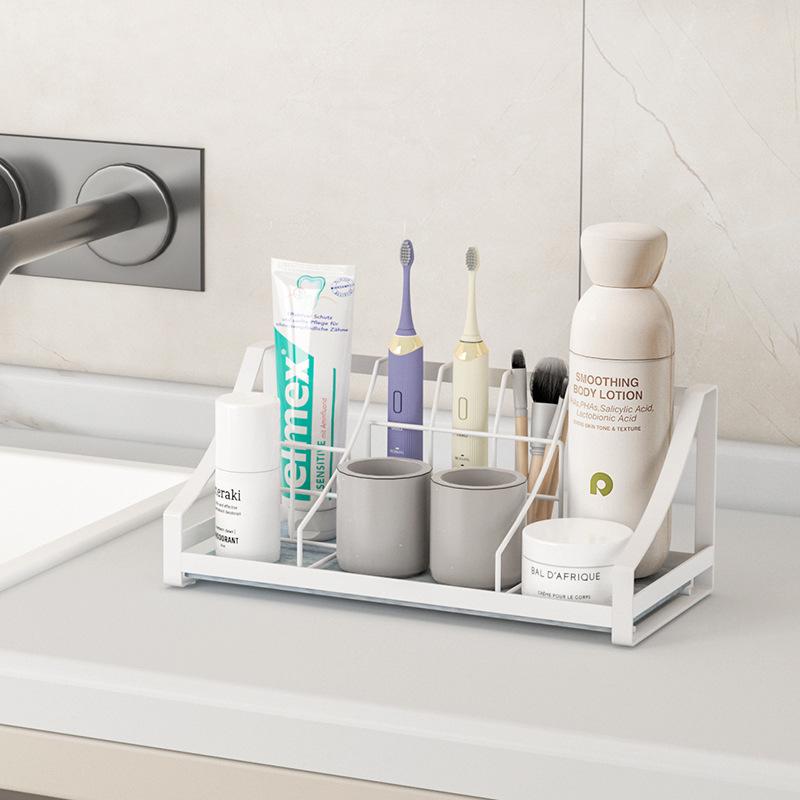 歯ブラシスタンド 珪藻土 多機能 家庭用 コップスタンド ペア 歯ブラシホルダー 洗面台