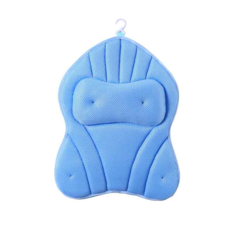 バス用品 浴槽マット 浴槽枕 セット 吸盤付き 速乾 疲労緩和 ポリエステル製 天ブルー 座布団 バスピロー