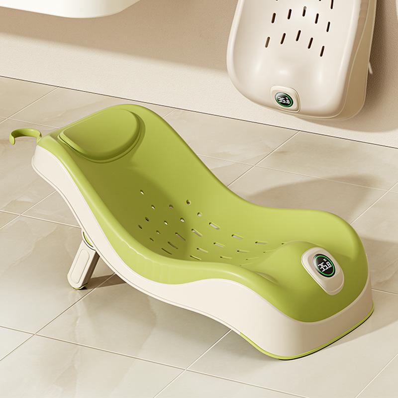 ベビー バスチェア 高さ調整可能 浴槽用 折り畳み式 チェア 角度調整可能 リクライニング メッシュ素材 滑り止め 快適 かわいい