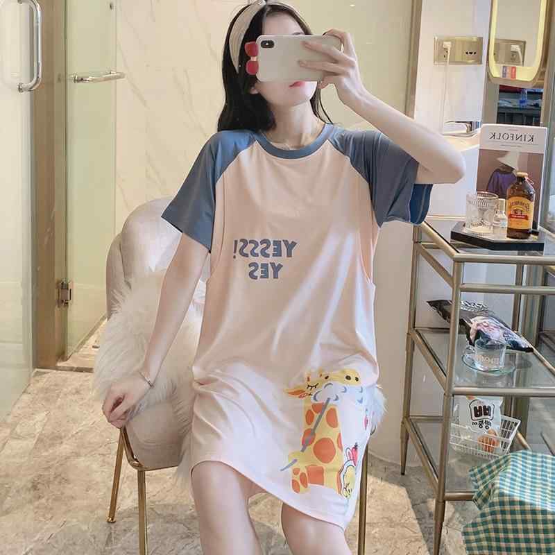 マタニティワンピース 授乳服 産後 入院着 授乳口付き 半袖 ルームウェア 精梳綿 丸子柄 女鴨柄 前後熊..