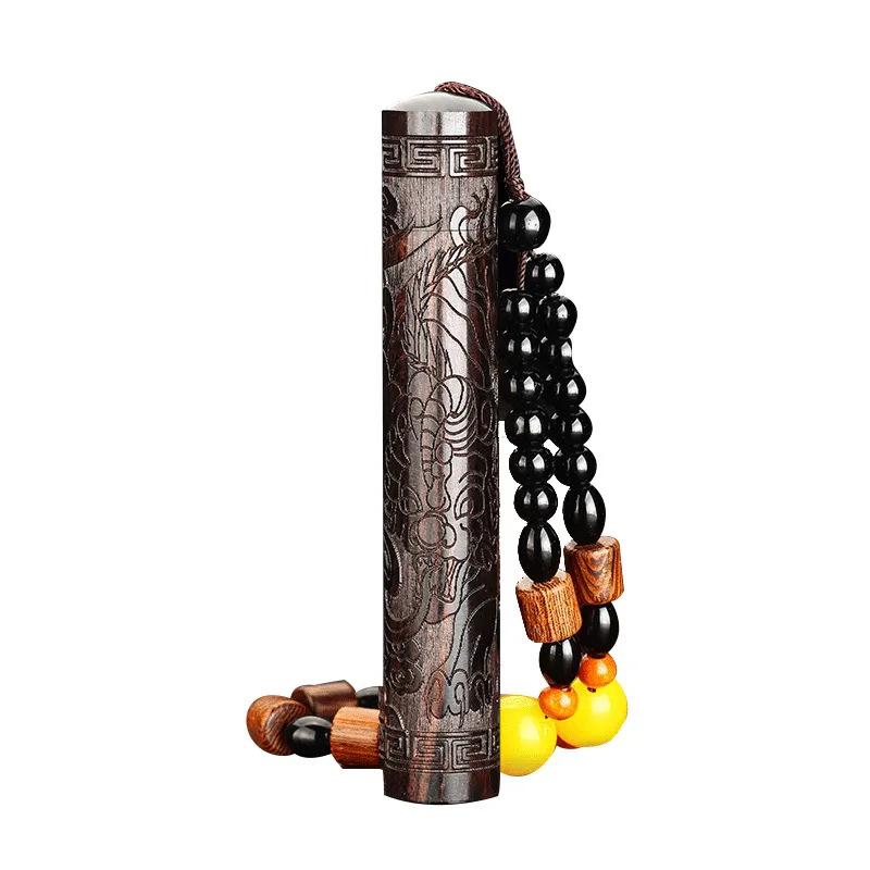 ライター 男性用 黒檀木製 レトロ 防風 充電式 オイルライター 喫煙具 ギフト プレゼント