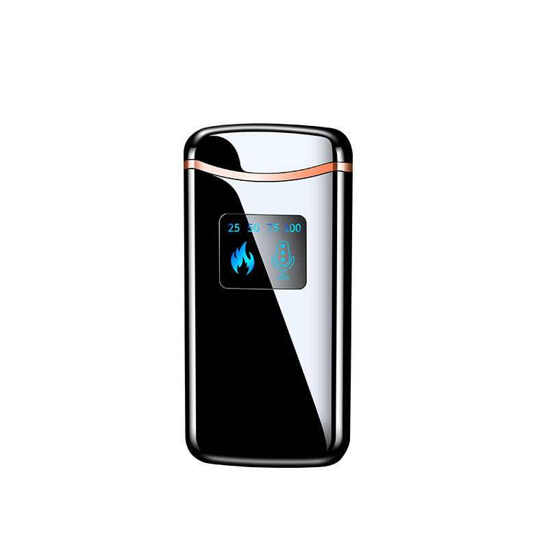 ライター 男性用 女性用 スマート ボイス コントロール センサー 防風 詰め替え可能 オイルライター コ..