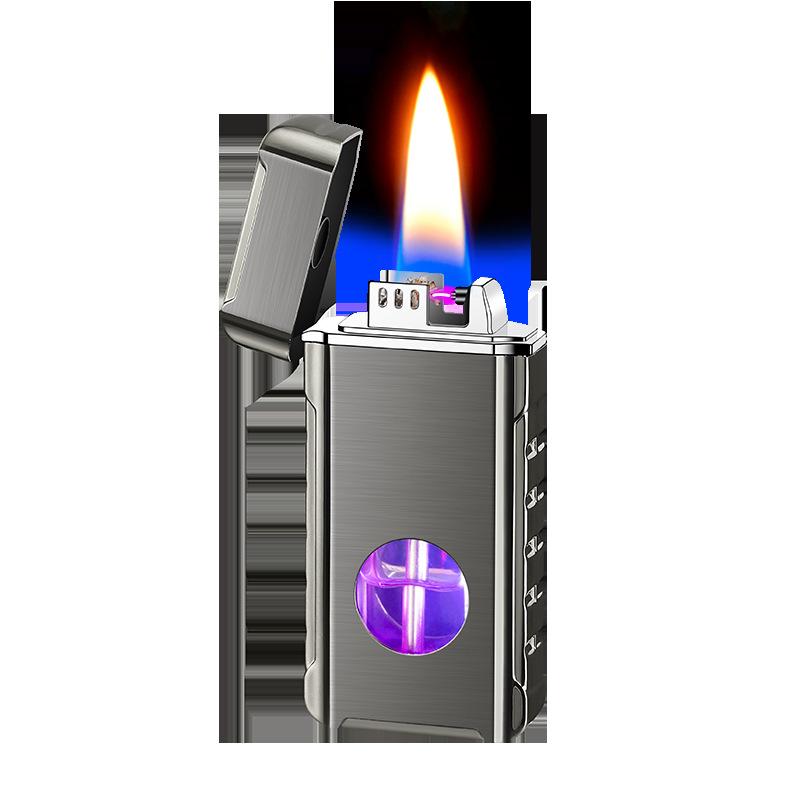 ライター オイルライター 煤油 スマート 声控 充电式 オイル 電気 ハイブリッド 4種 センサー 点火 個..