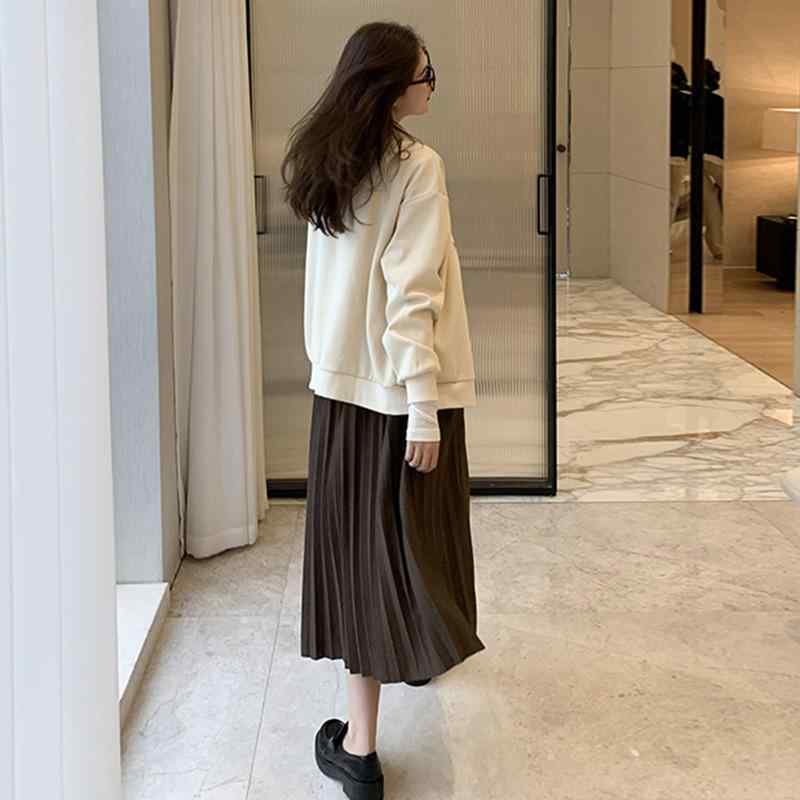 スカート マタニティ 秋冬 ベルベット Aライン 膝丈 ミモレ丈 黒 茶色 伸縮性 おしゃれ かわいい