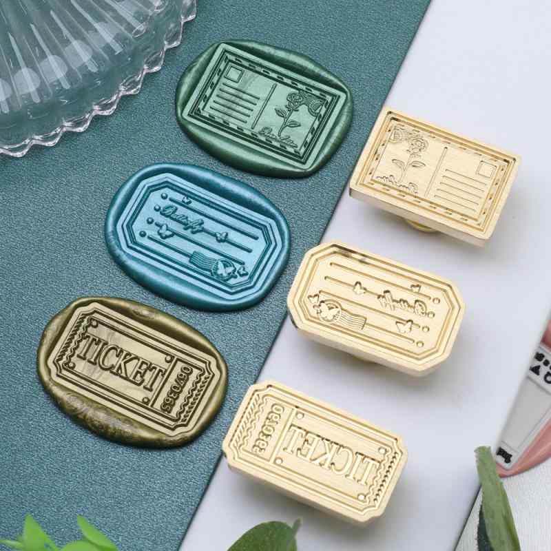 印鑑 ハンコ シーリングワックス スタンプ 音楽 映画 フィルム カメラ 楽譜 便箋 封筒 封蝋 真鍮製 交..