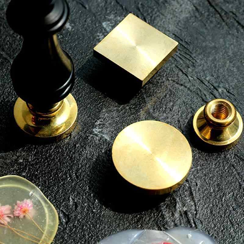 印鑑 空白 円形 封蝋 レトロ メタル 招待状 ギフト 瑪瑙 15mm 20mm 25mm 30mm