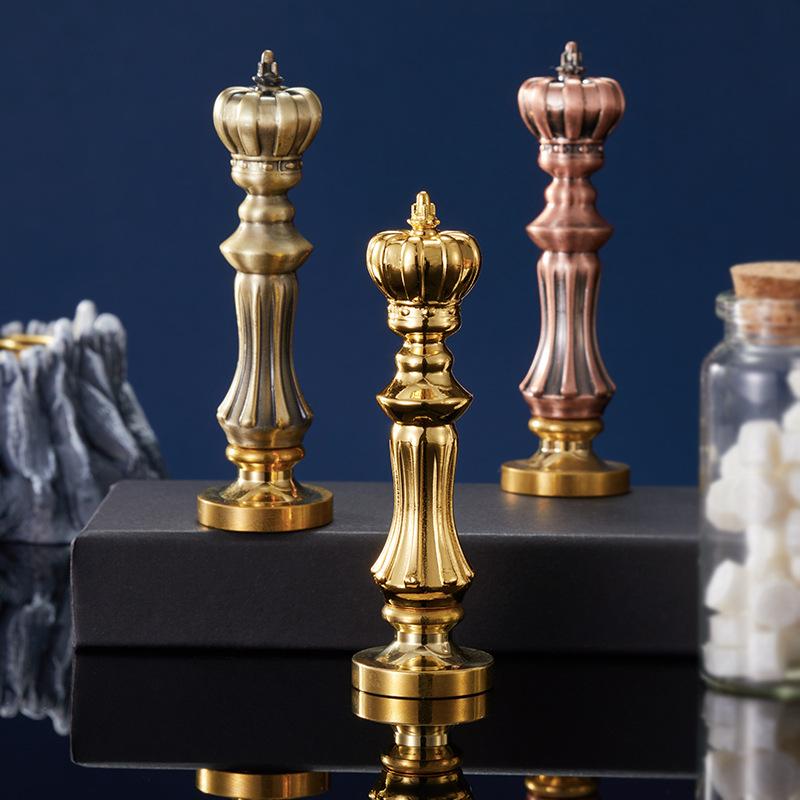 文房具 火漆印章 スタンプ 封蝋 シーリングワックス 亜鉛合金 電気メッキ 亮金 青古銅 紅古銅 皇冠 山間月 ギフト