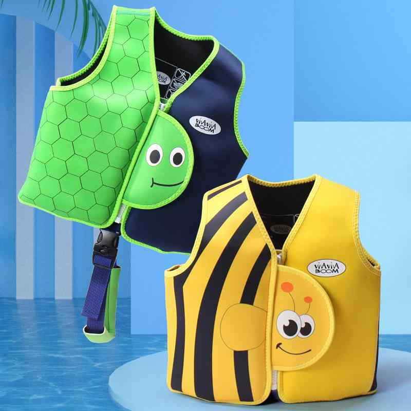 水着 子供用 ライフジャケット かわいい アニマル柄 スイムベスト S M L プール 海水浴 練習用 ポリエステル