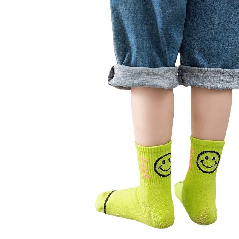 靴下 キッズ 子供 中筒 ソックス 男の子 女の子 学生 リブ 編み コットン 混紡 通気性 吸汗性 スポーツ..