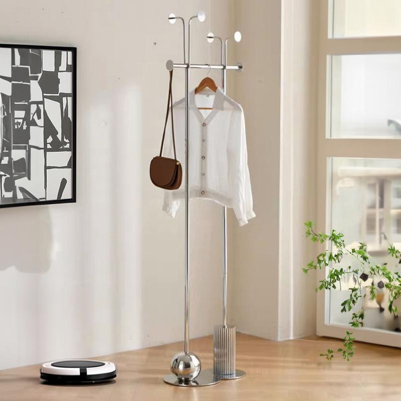 ハンガーラック 頑丈 高耐荷重 ステンレス製 コートハンガー 帽子掛け 鞄掛け 鏡面仕上げ 電気メッキ加..