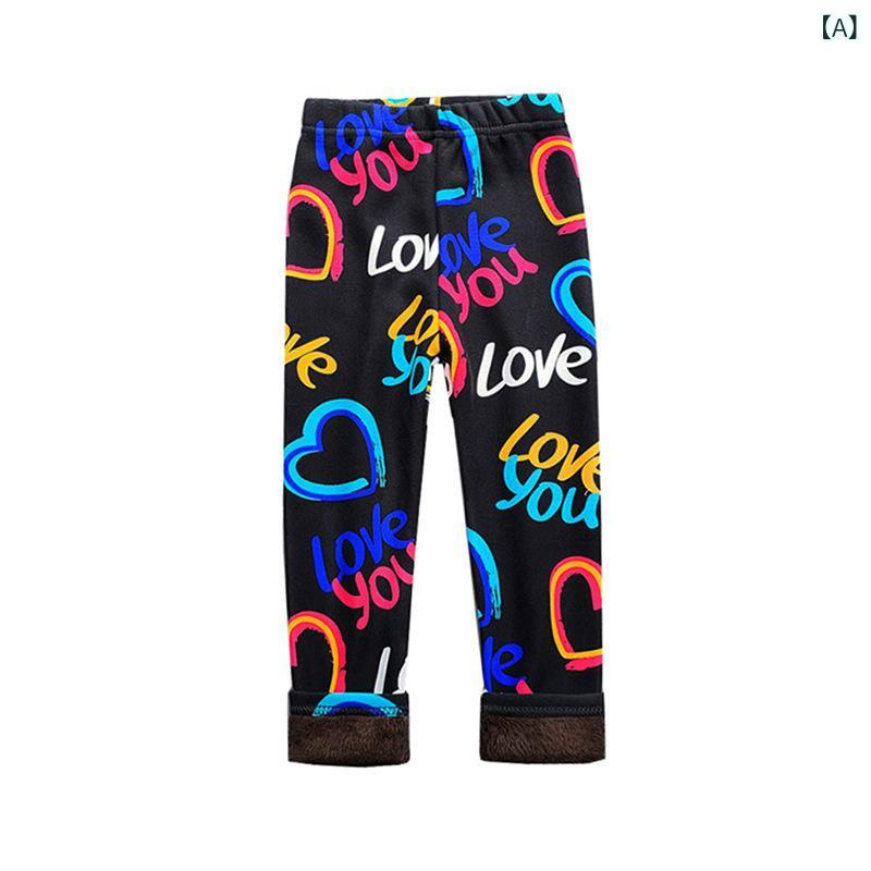 レギンス キッズ 秋冬 子供用 再生繊維 プリント あったかパンツ 小学生 幼児 花柄 千鳥格子 ヒョウ柄 かわいい 伸縮性 2