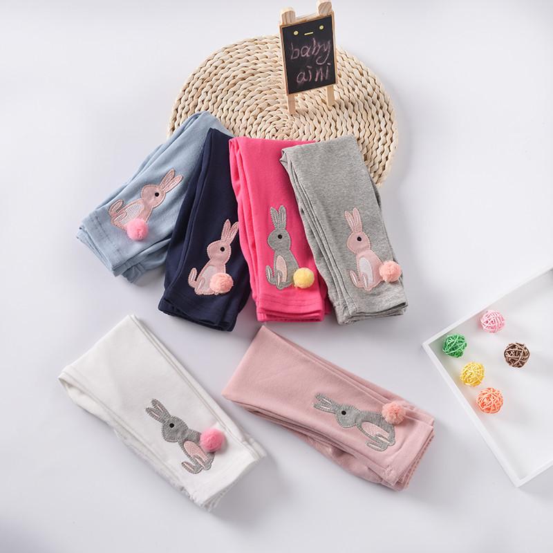 子供服 女の子 スパッツ レギンス 綿 春秋 かわいい 子供 伸縮性 タイトパンツ 刺繍 ウエストゴム ピン..