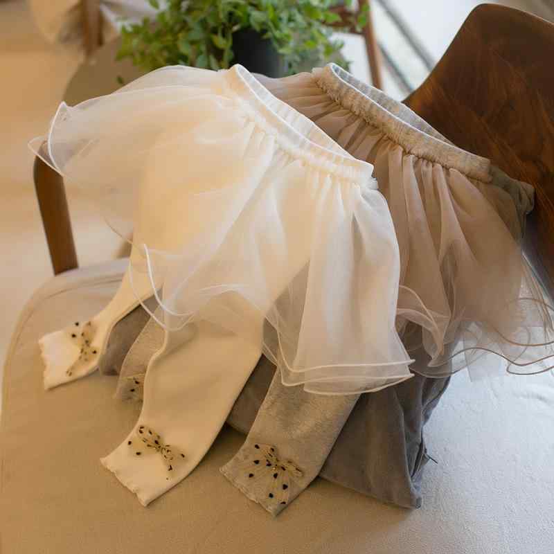 スカート キッズ 女の子 チュールスカート付きパンツ レギンス 春秋 73CM 80cm 90cm 100cm 110cm 120cm..