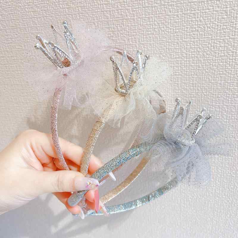 ヘアアクセサリー 子供 女の子 ヘアバンド 髪飾り プリンセス 王冠 カチューシャ 蝶結び レース 水鑽 ..