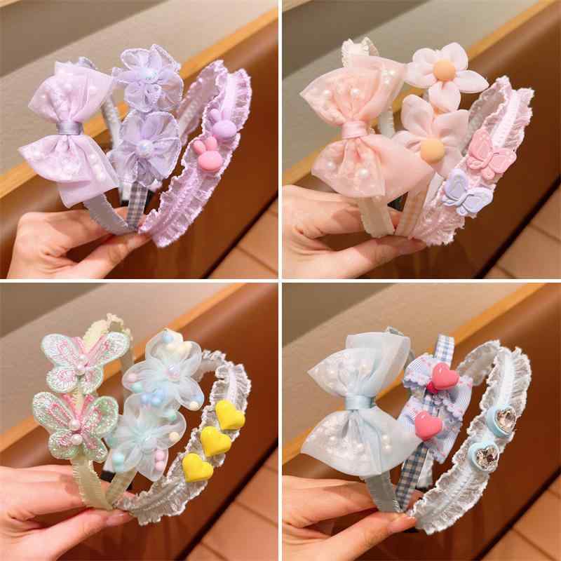 ヘアバンド キッズ 女の子 かわいい 蝶結び ヘアアクセサリー 洗顔 髪飾り 子供 滑り止め 痛くない 布..