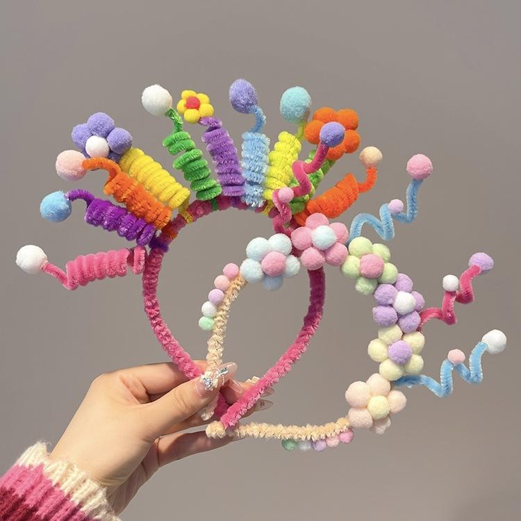 ヘアバンド キッズ 花柄 かわいい パーティー 誕生日 カチューシャ ヘアアクセサリー 写真 撮影 道具