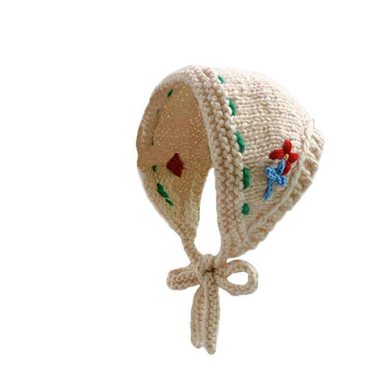 ヘアバンド ベビー キッズ 韓国風 ニット コットン 花柄 髪飾り 新生児 赤ちゃん 0歳 1歳 2歳 3歳 4歳 ..