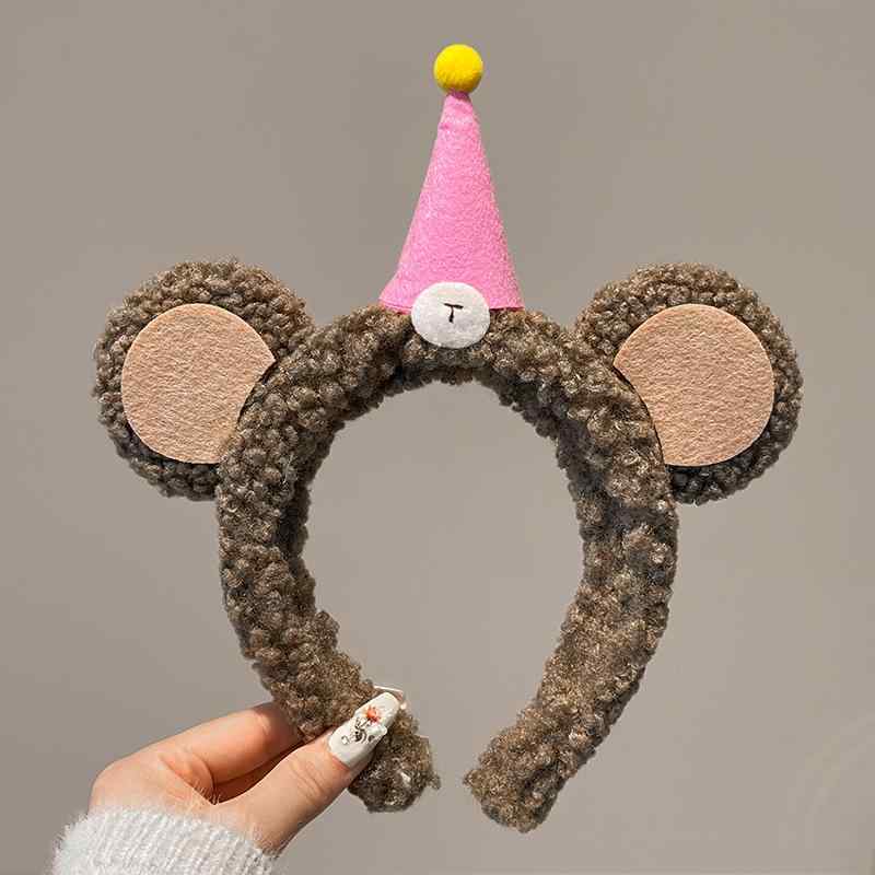 ヘアバンド レディース キッズ 小熊 かわいい 洗顔 ヘアアクセサリー 子供 秋冬 もこもこ クマ ぬいぐ..