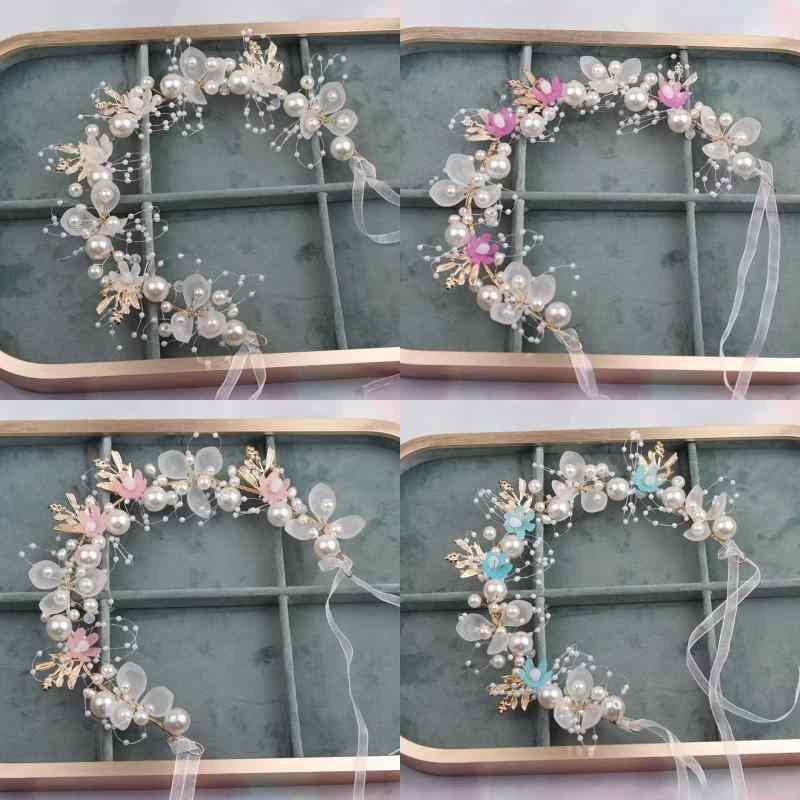 ヘアアクセサリー 子供 森ガール ヘッドドレス カチューシャ ヘアバンド プリンセス 花 童 結婚式 ガー..