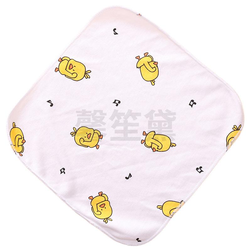 ベビー 赤ちゃん ガーゼハンカチ ミニタオル コットン100% 綿100% パイル 沐浴布 よだれ拭き 25cm×25cm 5枚セット かわいい いちご柄 彩虹柄 トラ柄 ピーチ柄 動物柄