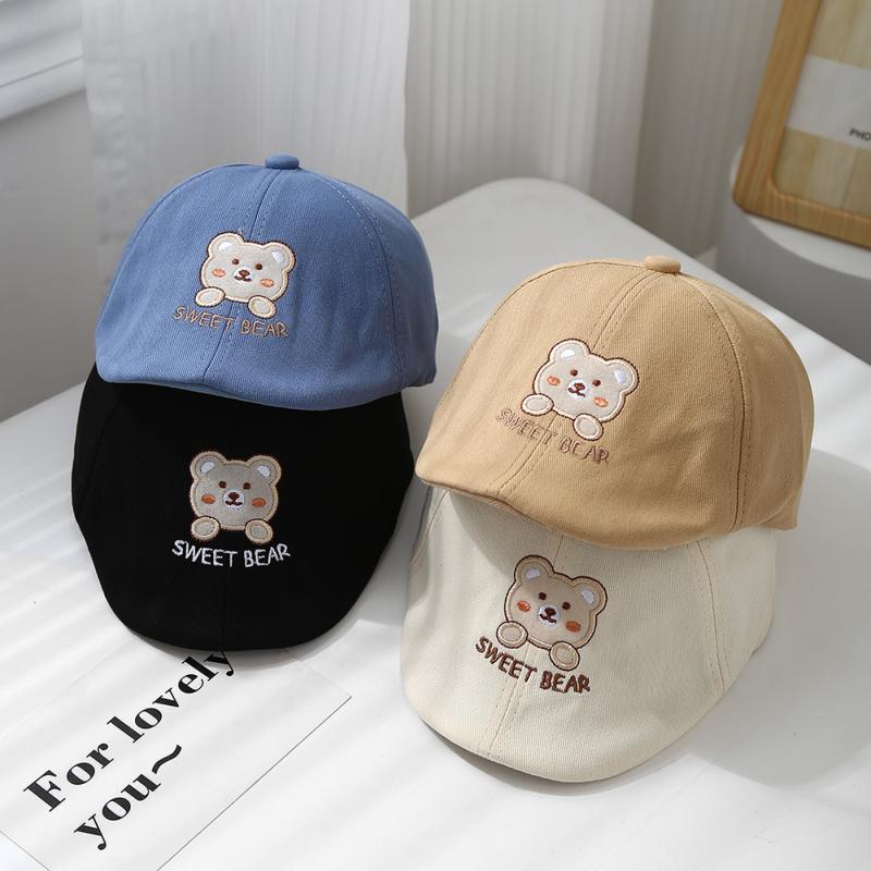 帽子 ベビー キッズ 春秋 防寒 日よけ 贝雷帽 男の子 女の子 かわいい カートゥーン カジュアル おしゃ..