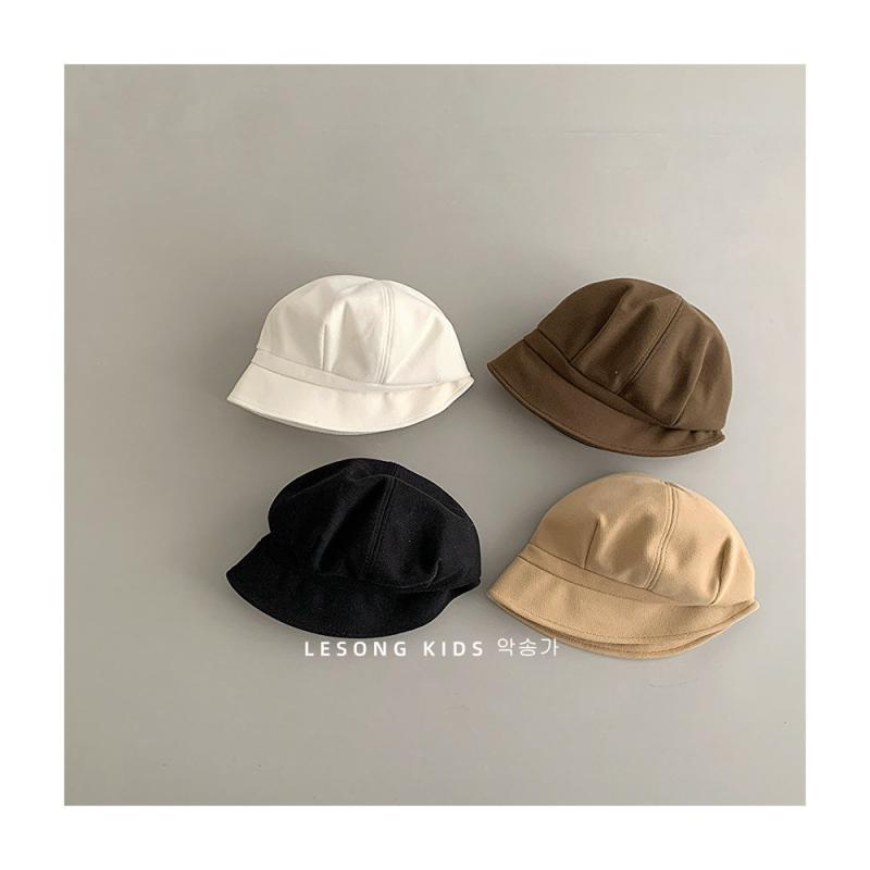 帽子 キッズ 子供用 無地 キャップ ベレー帽 男の子 女の子 秋冬 防風 日よけ 1歳 2歳 3歳 4歳 かわいい